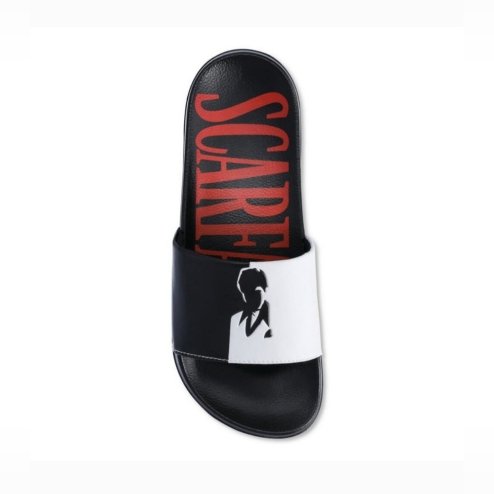 SCARFACE Tony Montana Black/Red/White Slip-On Slides